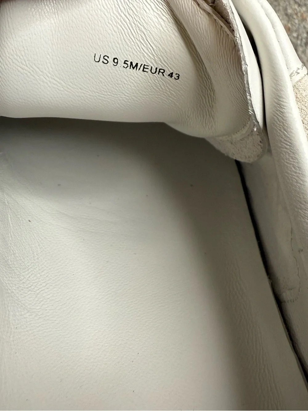 Vince White Leather Low-Top Sneakers